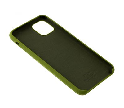 Чохол silicone для iPhone 11 Pro Max case армійський зелений 3398364