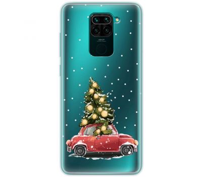 Чохол для Xiaomi Redmi Note 9 MixCase Новий рік ялинка їде додому