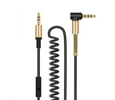 Кабель (подовжувач) AUX Hoco UPA02 Spring audio cable with mic 2m