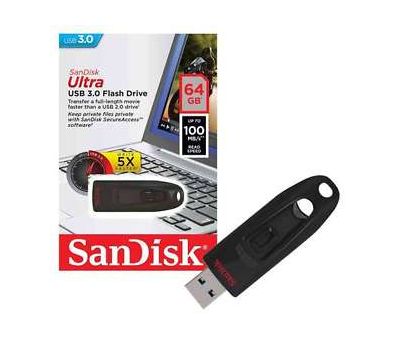 Флешка USB 3.0 SanDisk Ultra 64GB (100Mb/s)