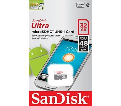 Карта пам'яті micro SanDisk Ultra 32 Gb/cl 10/(UHS-1) (48Mb/s)