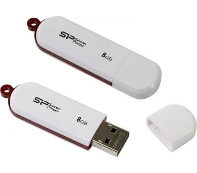 Флешка USB 2.0 Silicon Power LuxMini 320 8GB білий