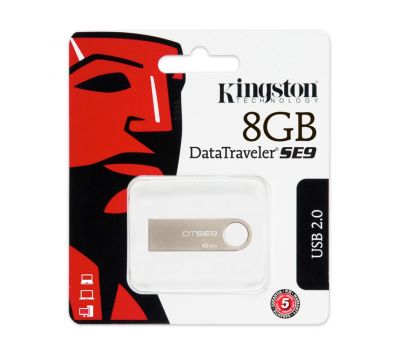 Флешка USB Kingston DTSE9 8GB Metal Silver