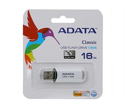Флешка A-DATA С906 16GB білий