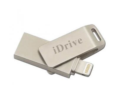 Флешка Lightning/USB 16Gb iDrive для iPhone/iPad металева 340606