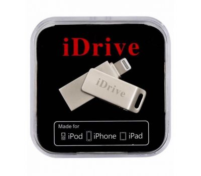Флешка Lightning/USB 64Gb iDrive для iPhone/iPad металева