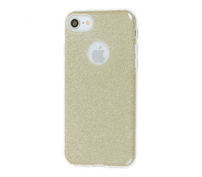 Чохол Shining Glitter для iPhone 7/8 з блискітками золотистий