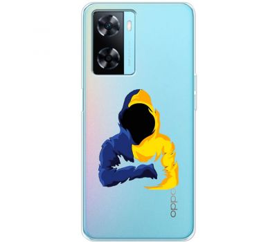 Чохол для Oppo A57s MixCase патріотичні синьо-жовті кольори