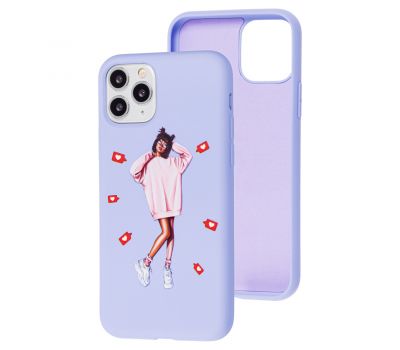 Чохол для iPhone 11 Pro Art case світло-фіолетовий