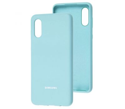 Чохол для Samsung Galaxy A02 (A022) Silicone Full блакитний / lilac blue
