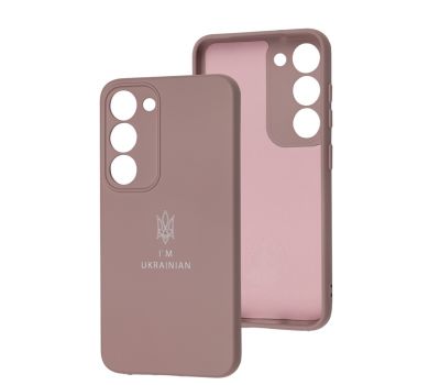 Чохол для Samsung Galaxy S23 (S911) Full Premium Тризуб рожевий / pink sand