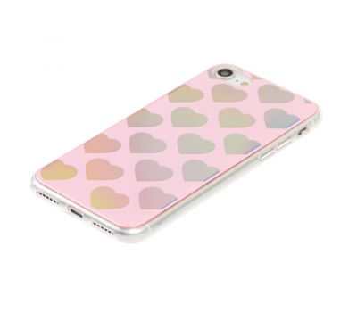 Чохол для iPhone 7/8 Pearl Heart рожевий 3403313