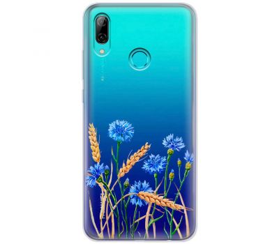 Чохол для Huawei P Smart 2019 Mixcase квіти волошки в пшениці