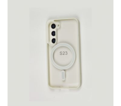 Чохол для Samsung Galaxy S23 (S911) Berlia Color MagSafe white 3404450