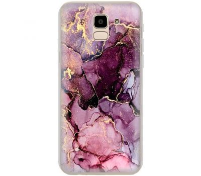Чохол для Samsung Galaxy J6 2018 (J600) MixCase мармур рожевий