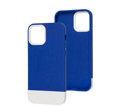 Чохол для iPhone 12/12 Pro Bichromatic navy blue/white 3405074