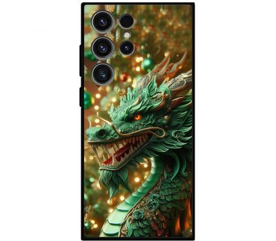 Чохол для Samsung Galaxy S23 Ultra (S918) MixCase Новий рік green Dragon