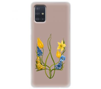 Чохол для Samsung Galaxy A51 (A515) MixCase патріотичні квіти у формі герба