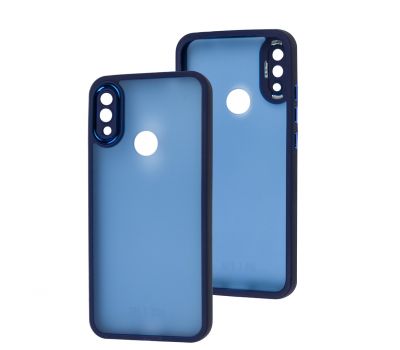 Чохол для Xiaomi Redmi Note 7 / 7 Pro Luxury Metal Lens синій