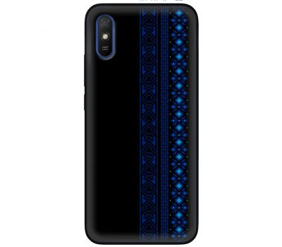 Чохол для Xiaomi Redmi 9A MixCase патріотичні синій колір вишиванки