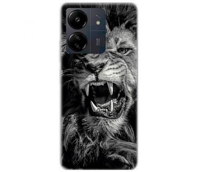 Чохол для Xiaomi Redmi 13C MixCase звірі оскал лева