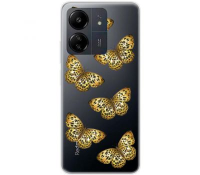 Чохол для Xiaomi Redmi 13C MixCase Леопард метелика
