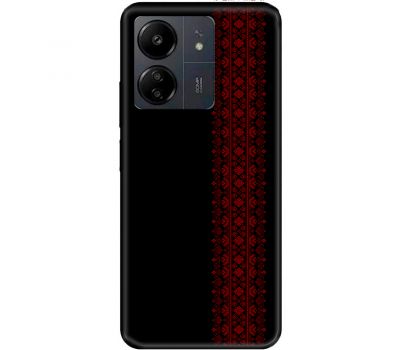 Чохол для Xiaomi Redmi 13C MixCase патріотичні червоний колір вишиванки