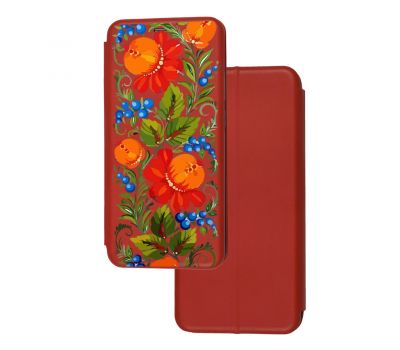 Чохол-книжка Xiaomi Redmi 10 з малюнком Петриківський розпис