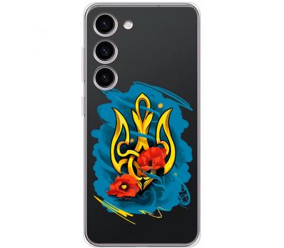 Чохол для Samsung Galaxy S23 (S911) MixCase патріотичні герб із маками