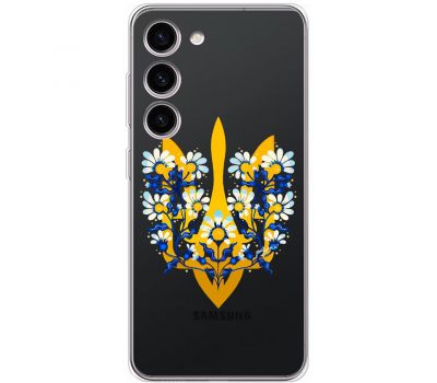 Чохол для Samsung Galaxy S23+ (S916) MixCase патріотичні тризуб в квітах