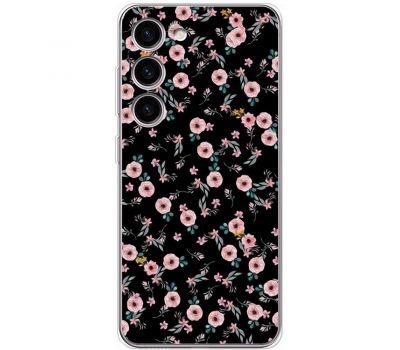 Чохол для Samsung Galaxy S23 (S911) MixCase квіти на чорному