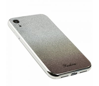 Чохол для iPhone Xr Ambre Fashion сріблястий/чорний 3411742