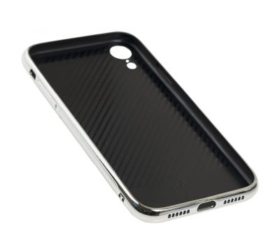 Чохол для iPhone Xr Ambre Fashion сріблястий/чорний 3411743