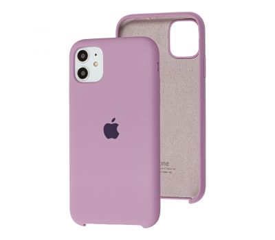 Чохол Silicone для iPhone 11 case blueberry / чорничний