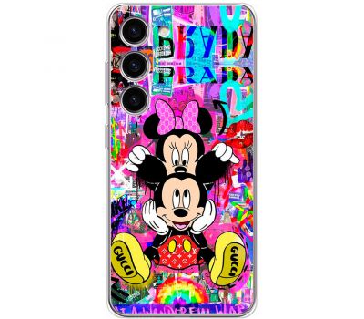 Чохол для Samsung Galaxy S23+ (S916) MixCase графіті Mickey and Minnie mouse