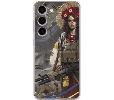 Чохол для Samsung Galaxy S23 (S911) MixCase патріотичні дівчина воїн