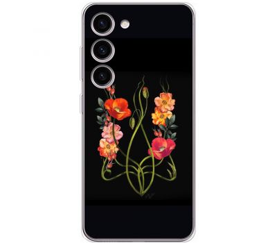 Чохол для Samsung Galaxy S23+ (S916) MixCase патротичні Тризуб з квітів