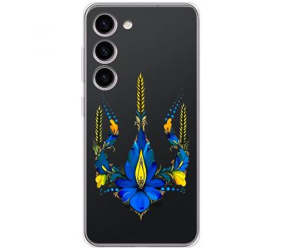 Чохол для Samsung Galaxy S23+ (S916) MixCase патріотичні тризуб з квітів
