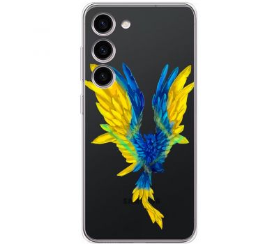 Чохол для Samsung Galaxy S23+ (S916) MixCase патріотичні жовто-синій птах