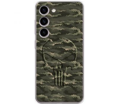 Чохол для Samsung Galaxy S23 (S911) MixCase патротичні scull green