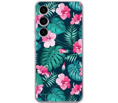 Чохол для Samsung Galaxy S23+ (S916) MixCase квіти тропічні