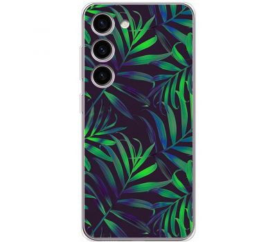 Чохол для Samsung Galaxy S23+ (S916) MixCase квіти тропічні листочки