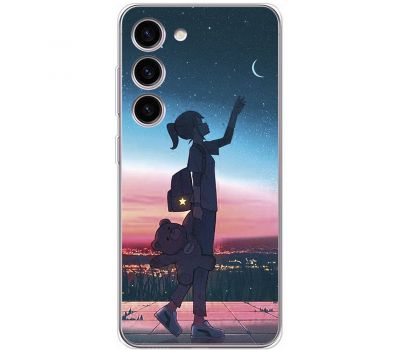 Чохол з аніме для Samsung Galaxy S23 (S911) Mixcase дівчинка з ведмедиком