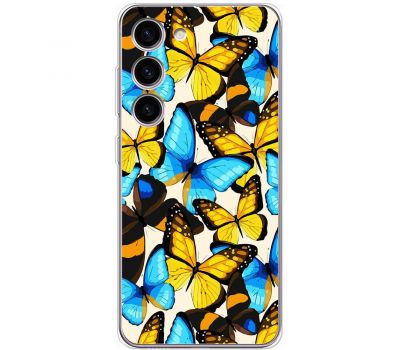 Чохол для Samsung Galaxy S23+ (S916) MixCase метелики різнокольорові