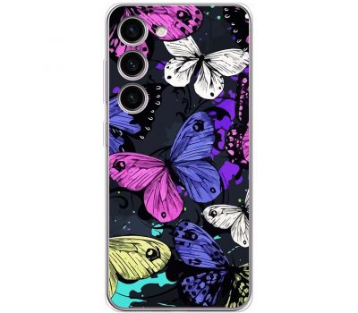 Чохол для Samsung Galaxy S23+ (S916) MixCase метелики кольоровий мікс