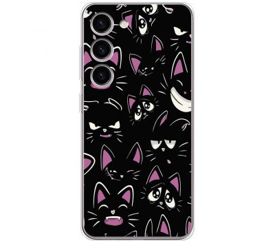 Чохол для Samsung Galaxy S23 (S911) MixCase мультики black cat