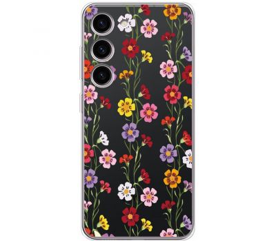 Чохол для Samsung Galaxy S23 (S911) Mixcase квіти патерн квіткових ліан