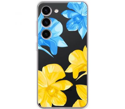 Чохол для Samsung Galaxy S23+ (S916) MixCase патріотичні синьо-жовті квіти