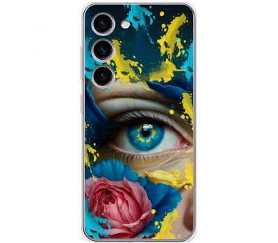 Чохол для Samsung Galaxy S23+ (S916) MixCase патріотичні Синє жіноче око
