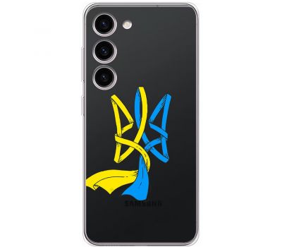 Чохол для Samsung Galaxy S23 (S911) MixCase патріотичні синє-жовтий Тризуб